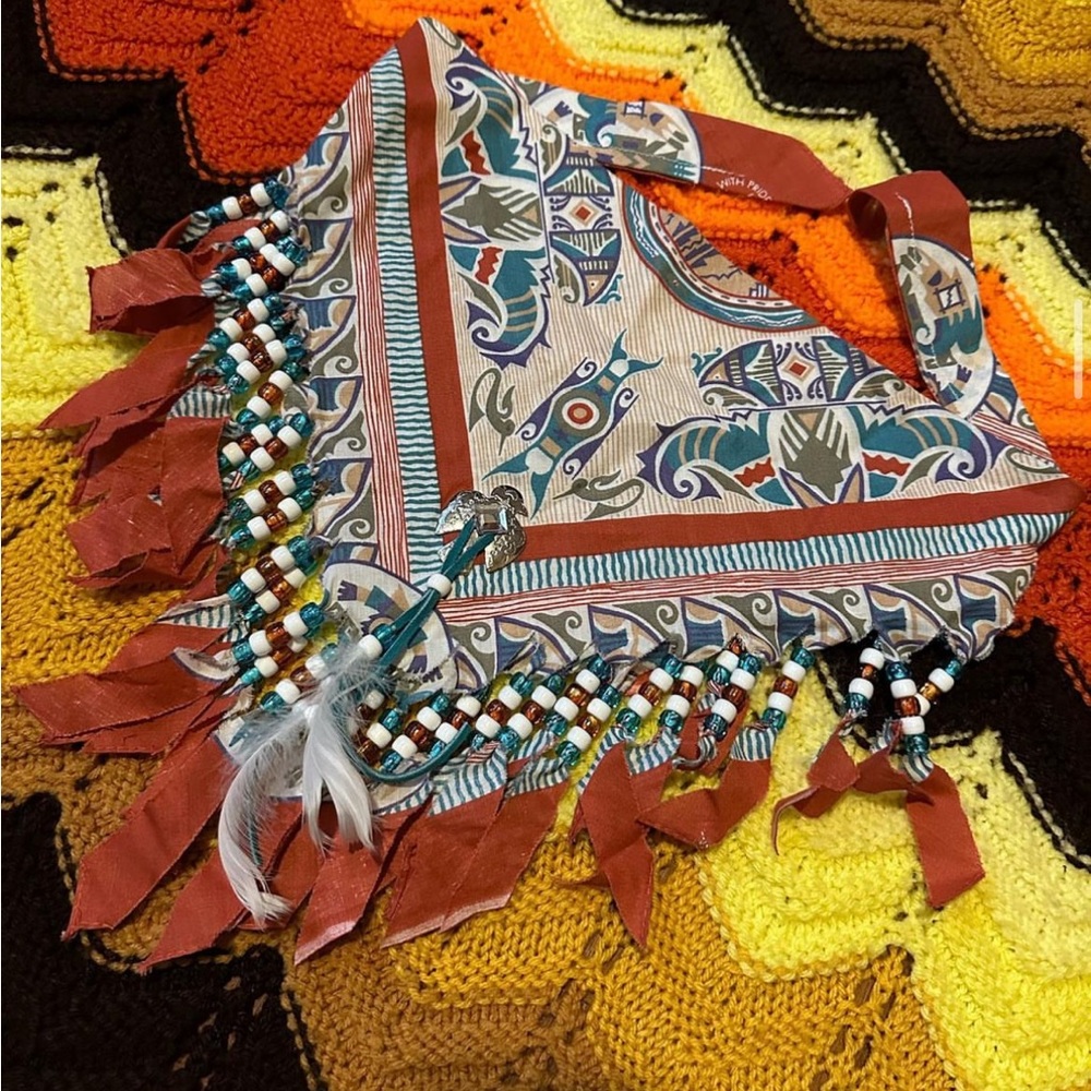 Fancy western bandana neck tie